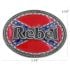 Rebel Flag Belt Buckle with Background