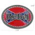 Rebel Flag Belt Buckle with Background