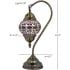 Blue and Red Diamonds Turkish Lamps with Swan Neck style - Without Bulb