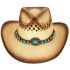 Breathable Brown Raffia Straw Beaded Band Kid's Cowboy Hat