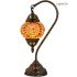Orange Turkish Style Lamps with Swan Neck Moroccan Style - Without Bulb