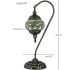 Moonlight Swan Neck Handmade Mosaic Table Lamp - Without Bulb