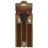 Adjustable Bowtie Suspender Set for Kids - Elastic Y-Back Design with Strong Metal Clips - Dark Brown