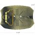 Vintage Bull Belt Buckle Golden Design with Black Shading