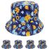 Floral Pattern Double-Sided Reversible Bucket Hat
