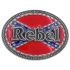 Rebel Flag Belt Buckle with Background