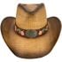 Brown Cowgirl Hats with High Quality Floral Embroidered Band and Buckle - Cowboy Hats