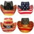 USA American Flag Patriotic Paper Straw Mixed-style Western Cowboy Hat