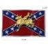 Golden Rodeo Rebel Flag Belt Buckle