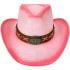 Bull Turquoise Bead Band Cowboy Hat in Black Shade