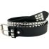 Classic Black Studded Belts with Metal Punk Design
