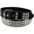 Classic Black Studded Belts with Metal Punk Design