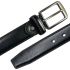 Leather Belt for Men Classic Pitch Black Mixed sizes