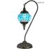 Cold Blue Swan Neck Handmade Turkish Lamp - Without Bulb
