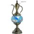 Blue Turkish Lamp with Pitcher Design - Without Bulb