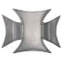 Silver Colored Cross Belt Buckle