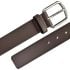 Belt for Men Plain Dark Brown with Square Tip Mixed Sizes