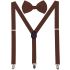 Dark Brown AB Suspenders Set (High-quality)