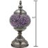 Purple Turkish Mosaic Lamp - Without Bulb