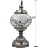Silver Waves Turkish Lamp - Without Bulb