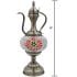 Hot Red Flower Turkish Mosaic Lamp with Teapot Design - Without Bulb