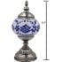 Blue Diamonds Moroccan Lamp - Without Bulb