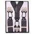 Black and White Stripe AB Suspenders