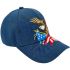 Eagle and USA Flag Embroidered Design Caps with Assorted Colors