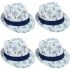 Adult Fedora Surf Palm Print Hat Mix Color