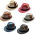 Fedora Hat Set with Feathers - Trilby Fedoras