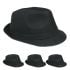 Crushable Black Adult Casual Trilby Fedora Hat