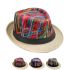 Mix Color Hawaiian Style Trilby Fedora Hat Set