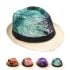 Hawaiian Style Trilby Fedora Hat Set - Multicolor