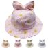 Smiley Face With Bow Sun Summer Hat for Babies
