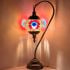 Flower Handmade Mosaic Turkish Lamp with Swan Neck Style - Without Bulb