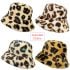 Fluffy Leopard Bucket Hats with Assorted Colors