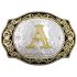 Golden Initial A Belt Buckles