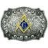 Golden Masonic Symbol Belt Buckle