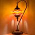 Orange Swan Neck Handmade Mosaic Desk Lamp - Without Bulb