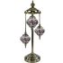 Tiffany style Turkish Lamps with 3 Globes - Without Bulb