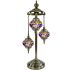 Tiffany style Turkish Lamps with 3 Globes - Without Bulb