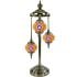 Vibrant Stars Turkish Mosaic Lamps with 3 Globes - Without Bulb