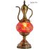 Red Turkish Lamp with Pitcher Design - Without Bulb