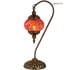 Red Ember Swan Neck Handmade Turkish Mosaic Lamps - Without Bulb
