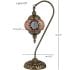 Red Sunflower Goose Neck Handmade Turkish Mosaic Lamps - Without Bulb