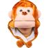 Kid's Plush Monkey Beanie Hat