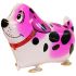 Pink Dalmation Walking Dog Balloon