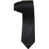 Wide Plain Solid Black Tie