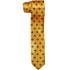 Yellow Cross Patterned Slim Tie