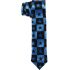 Blue and Black Star Patterned Slim Tie